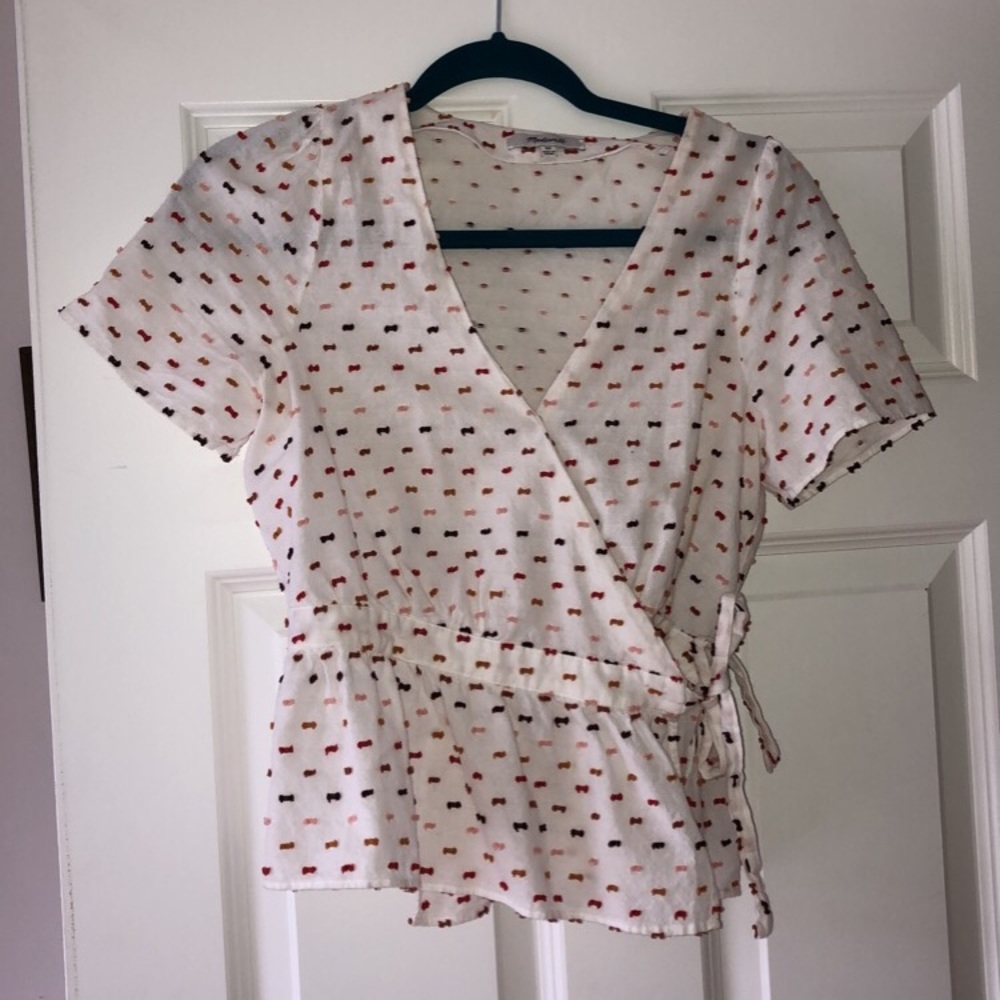 Madewell Short Sleeve Wrap Shirt
